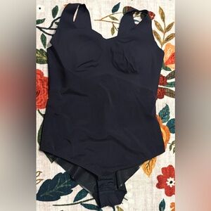 Honeylove Navy Sculpting V-Neck Bodysuit